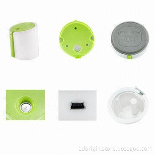 Portable Electric Humidifier with USB, Big Mist, 2-hour Shut Down, 5V, 60mL, CE, RoHS and More